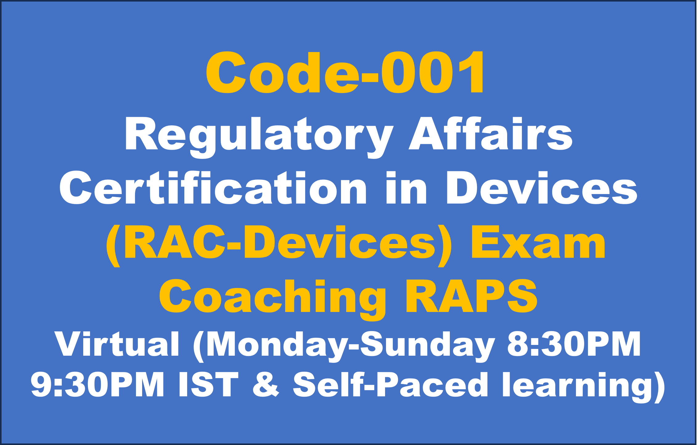 US RAC: Day-14: Non-Clinical I